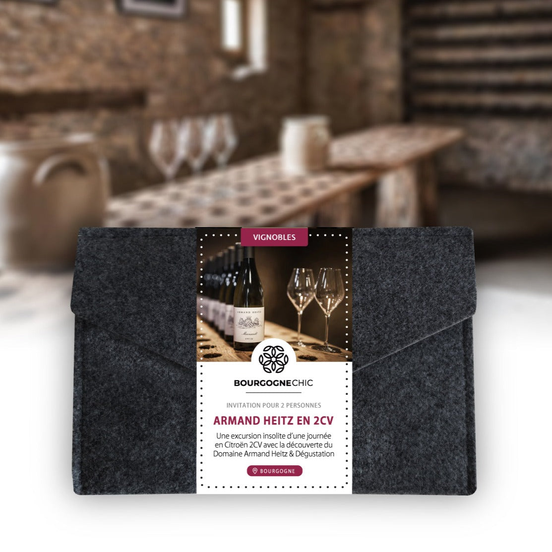 Coffret Cadeau Location 2CV • Balade en 2CV & Belle Echappée au Domaine Armand Heitz